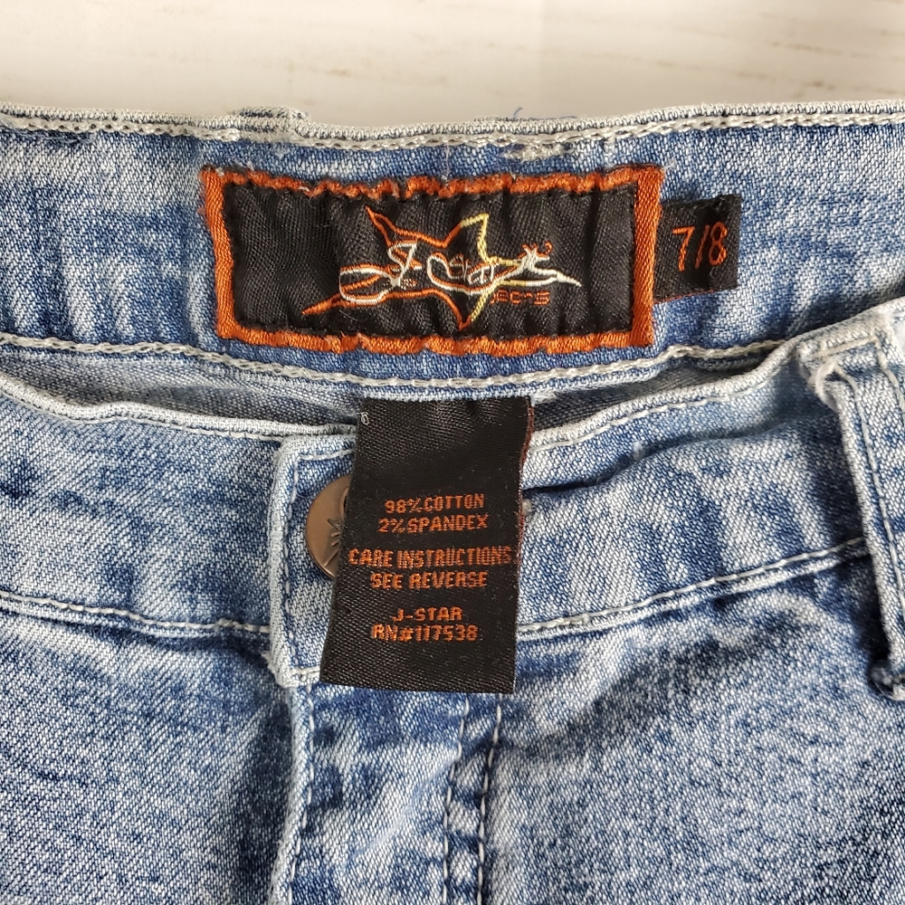 J-Star Jeans | Studded Destroyed Distressed Jeans - Picture 4 of 7